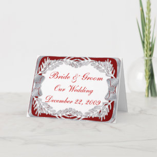 Convite Holiday Christmas Wedding Invitation
