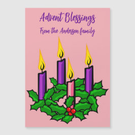 Convite Holly Advent Wreath