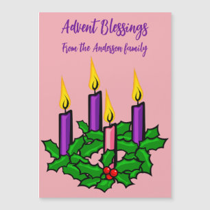 Convite Holly Advent Wreath