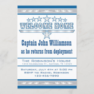 Convite Home bem-vindo da força aérea