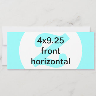 Convite horizontal 4x9.25