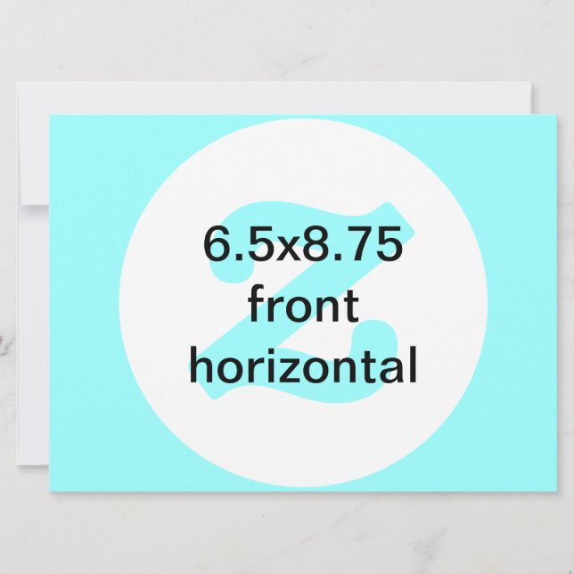 Convite horizontal 6.5x8.75 (Frente)