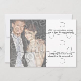 Convite Horizontal Personalizado com Foto MOCK Puz