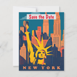Convite Ícone da Silhueta da Cidade de Nova York