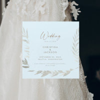 Icy Blue Wedding Elegante Salvar Data