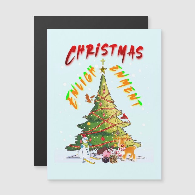 Convite Iluminação de Natal (Frente/Verso)
