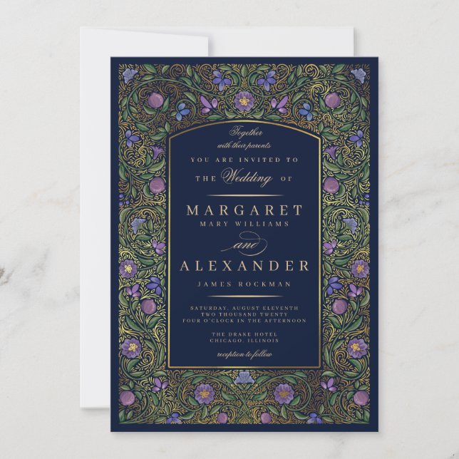 Convite Iluminado para Casamento de Fronteira / Fa (Frente)