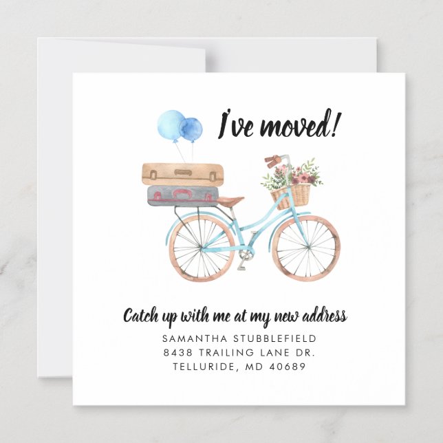 Convite Ímã de Anúncio de Mudança de Endereço Residencial (Frente)