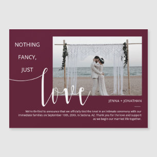 Convite Ímã de Foto com Letra Cursiva Minimalista Moderna 