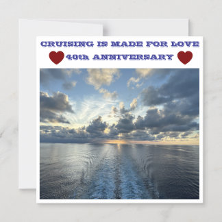 CONVITE ÍMÃ DE PORTA DE CRUISE DO 40º ANIVERSÁRIO