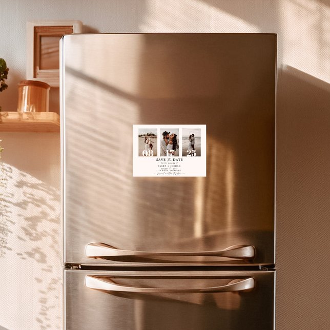 Convite Ímã de Salvar a Data, Foto Moderno Salvar a Data (Criador carregado)