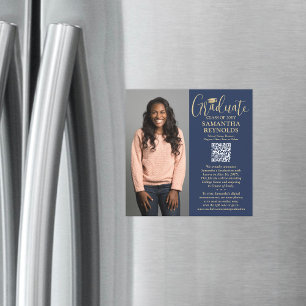 Convite Imagem de Anúncio de Foto Dourada do Marinho de Fo