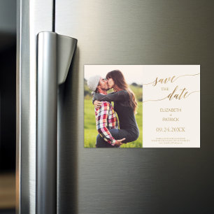 Convite Imagem de marfim de caligrafia Dourada elegante sa