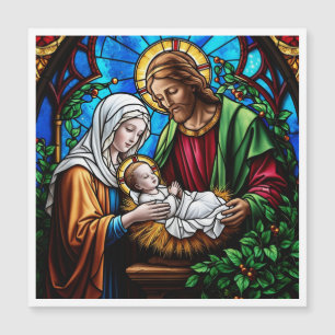 Convite imagem de vidro colorido de cristal da família Hol