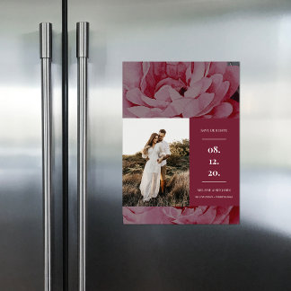 Convite Imagem Floral Elegante Salvar a Data