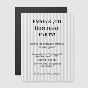Convite Ímãs de Foto Personalizados para Festa de Aniversá