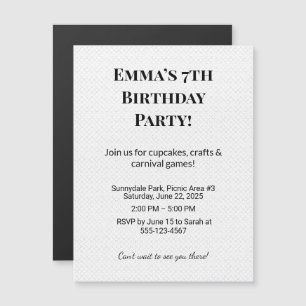 Convite Ímãs de Foto Personalizados para Festa de Aniversá