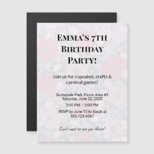 Convite Ímãs de Foto Personalizados para Festa de Aniversá
