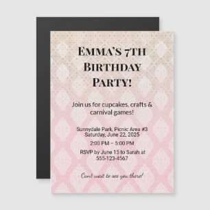 Convite Ímãs de Foto Personalizados para Festa de Aniversá