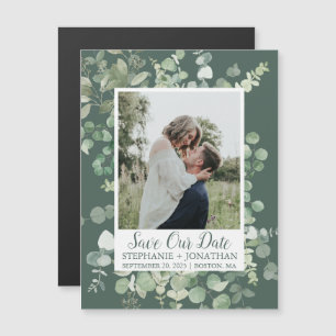 Convite Imãs salves a data de Fotos do Eucalipto Verde