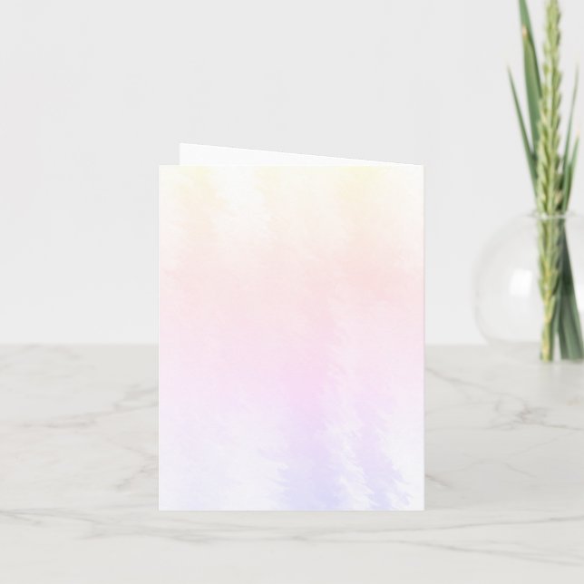 Convite Impressão Personalizada de Mãe e Bebê em Aquarela (Verso)