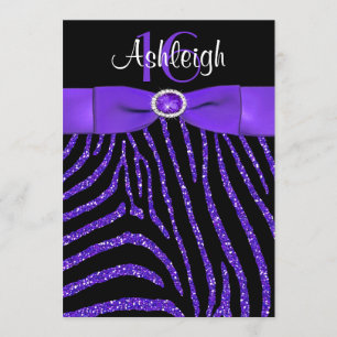 Convite IMPRESSO do aniversário da zebra da FITA