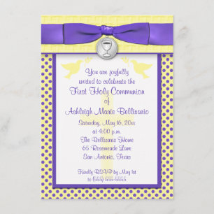 Convite IMPRESSO do comunhão santamente da FITA