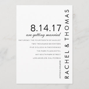 Convite in-folio moderno do casamento