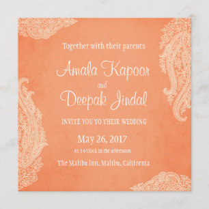 Convite indiano do casamento, ouro, casamento