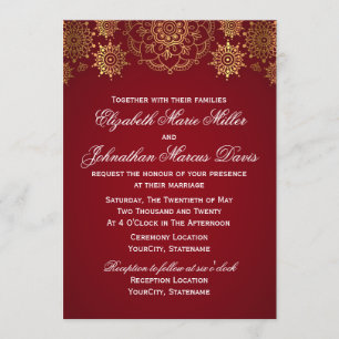 Convite Indiano, escolha sua cor!