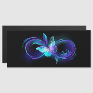 Convite Infinidade brilhante com borboleta mágica