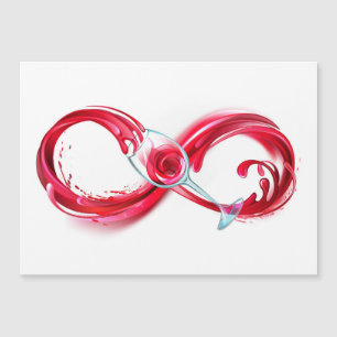 Convite Infinidade com vinho tinto