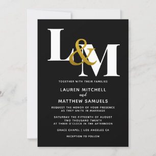 Convite inicial minimalista de casamento