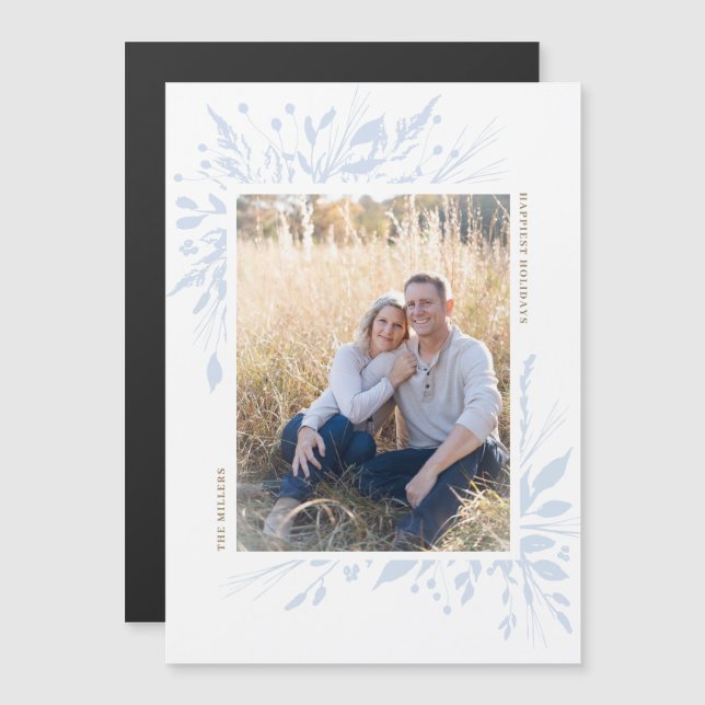 Convite Inverno Wonderland Vertical Holiday Magnet (Frente/Verso)