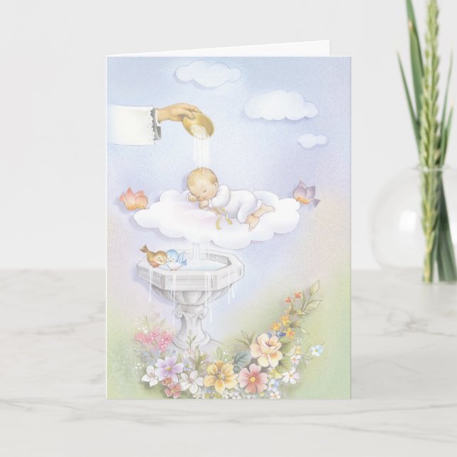 Convite Inviations do baptismo (Frente)