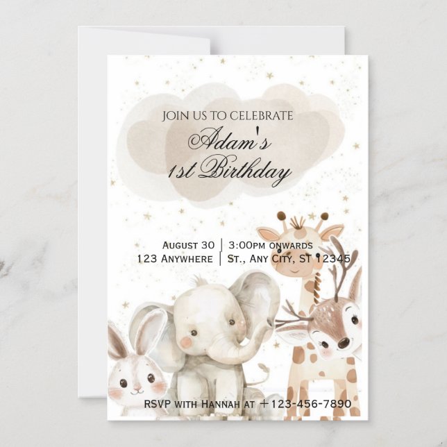 Convite Invitation card (Frente)