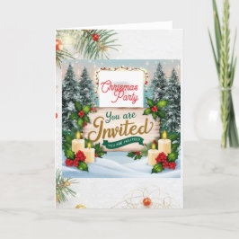 Convite Invitation pliée chrismas