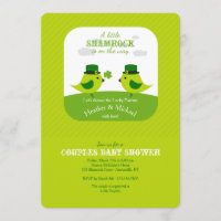 Convite irlandês do chá dos pássaros do amor