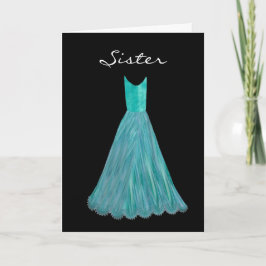 Convite IRMÃ - Junior Bridesmaid BLUE TURQUOISE Vestido