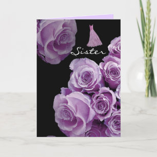 Convite IRMÃ - Rosas LILAC PURPLE de Bridesmaid