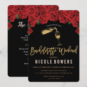 Convite Itinerário de Fim de Semana de Bacheloret