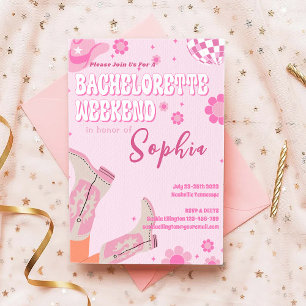 Convite Itinerário de Fim de Semana de Bachelorett