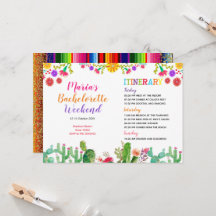 Convite Itinerário de Fim de Semana de CACTUS GUAC