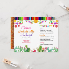 Convite Itinerário de Fim de Semana de CACTUS GUAC