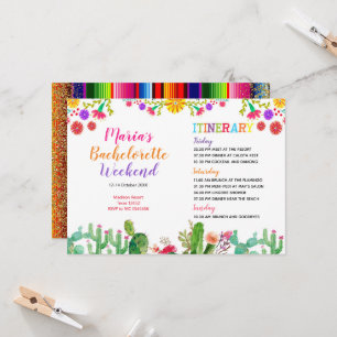 Convite Itinerário de Fim de Semana de CACTUS GUAC