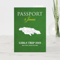 Itinerário do Passaporte Dobrado da Viagem à Jamai