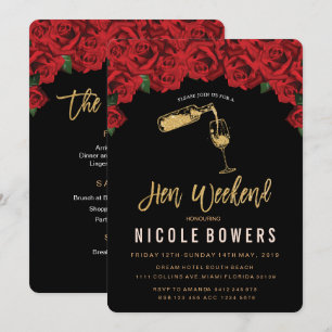 Convite Itinerário Hen Weekend