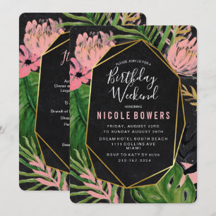 Convite Itinerário no Fim de Semana de Aniversár