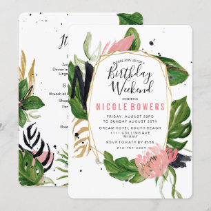 Convite Itinerário no Fim de Semana de Aniversár