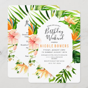 Convite Itinerário no Fim de Semana de Aniversár